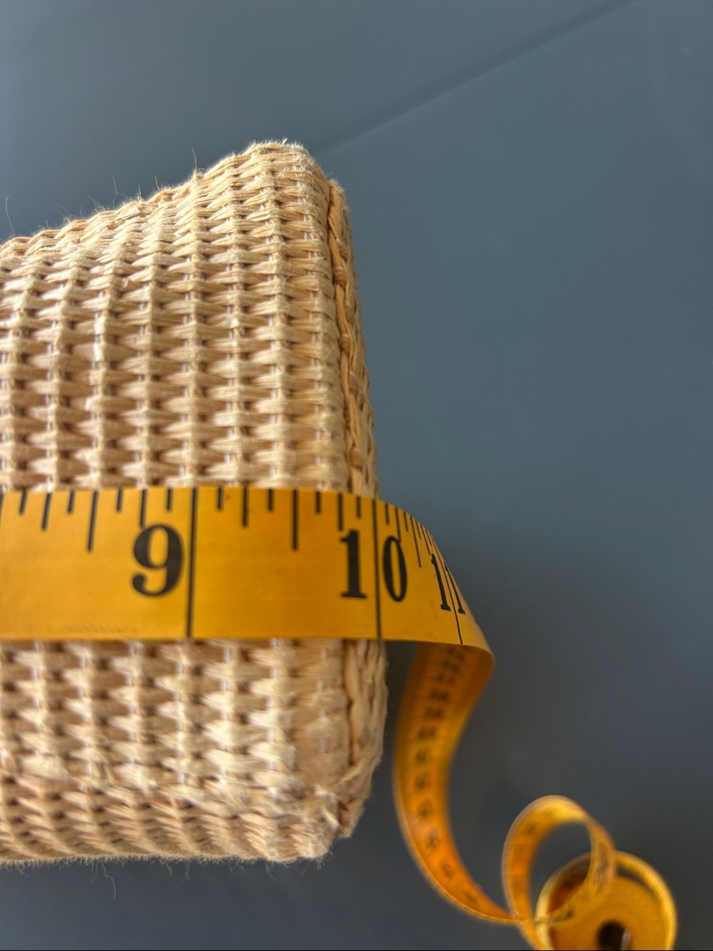 Banana Republic Woven Straw Crossbody with Brown Leather Trim - Picture 8 of 9